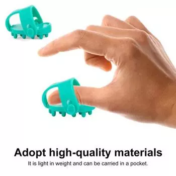 2 шт. Мини-массажер для большого пальца, зажим для акупрессуры, портативный, легкий, для всего тела, напряжение мышц 2pcs красный