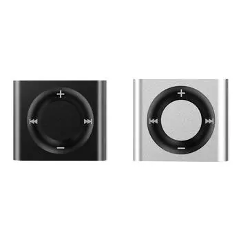 2 шт. Мини MP3-плеер Walkman металлический клипса спортивный музыкальный стереодинамик сенсорный тон 180 мАч перезаряжаемый с поддержкой наушников TFCard