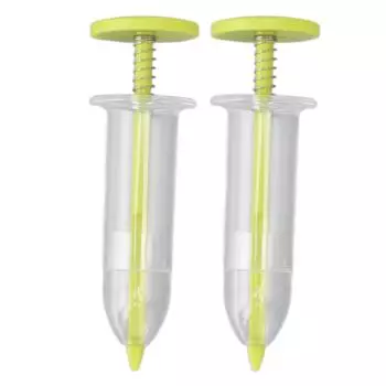 2 шт. Мини-сеялка для семян, сеялка, небольшой разбрасыватель семян, регулируемая ручная сеялка для посева жёлтый