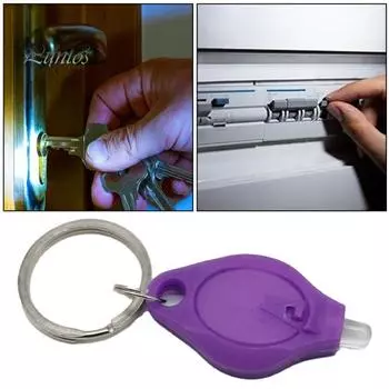 2 шт. мини-светодиодные фонарики с кольцом для ключей, компактные портативные портативные аккумуляторные лампы для кемпинга, яркие крошечные аварийные лампы жёлтый