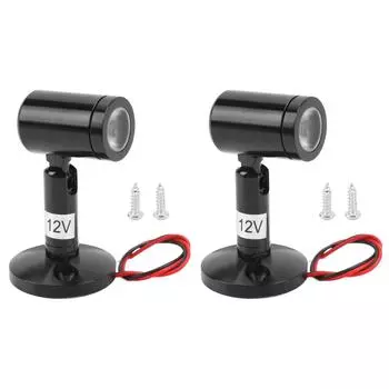 2 шт. мини светодиодные точечные светильники для внутреннего освещения DC 12 В вращающийся светодиодный акцентный светильник для витрины ювелирных изделий