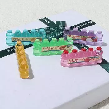 2 шт. миниатюрная бутылка для напитков сделай сам брелок ручной работы крем клей материал упаковка украшение для кукольного дома