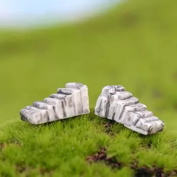 2 шт. миниатюрная смола DIY ступенька модель лестницы дом кукла сказочный сад аксессуары