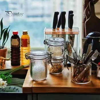 2 шт. Миниатюрные банки для хранения кукольного домика, прозрачная мини-банка с крышкой, имитация герметичной банки, модель для 1:6 Украшение кухни для кукольного домика коричневый