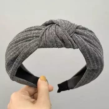 2 шт. Минималистичный женский обруч для головы, вязаная повязка на голову с бантом для леди, девушек, для умывания, шопинга, аксессуары для головного убора
