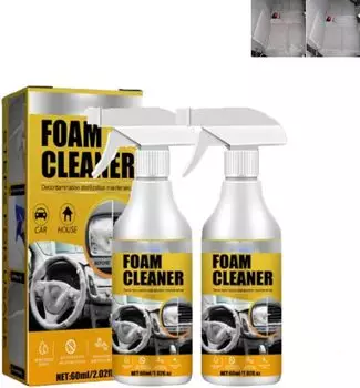2 шт. Многоцелевой пенный очиститель, пенный очиститель для полировки салона автомобиля, универсальный пенный очиститель, спрей для удаления пятен с автомобильных сидений, U United States