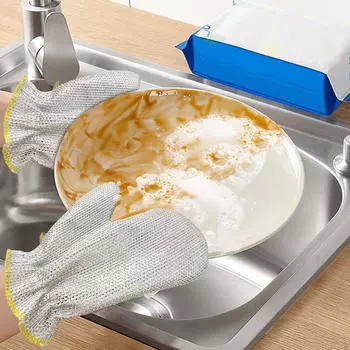 2 шт. многоцелевые проволочные тряпки для мытья посуды, многоразовые тряпки для влажной и сухой уборки Argent