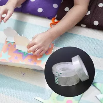 2 шт. многофункциональная универсальная прозрачная клейкая лента 0.8cm