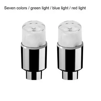 2 шт. многофункциональные светодиодные фонари для колес и шин - универсальные и долговечные профессиональные прочные колпачки для колес Colorful lamp 1