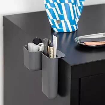 2 шт., многофункциональный креативный настольный держатель для ручек, настольный монитор, вставка, карманный держатель для ручек, настольный органайзер для канцелярских ручек Square + Rectangle