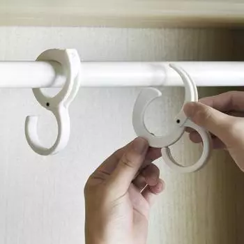 2 шт. многофункциональный пластиковый S-образный замок для сумки, галстуки для шляп, вешалка для шляп, крючки 2pcs белый