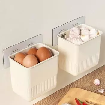 2 шт. Многофункциональный ящик для хранения на боковой двери холодильника, настенный контейнер для продуктов