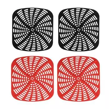 2 шт. многоразовые коврики для фритюрницы с защитой от царапин термостойкие силиконовые подкладки для AG300 AG300C AG301C AG302 AG400 красный