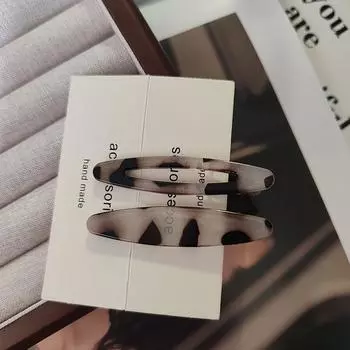 2 шт. Модная Европа и Америка Леопардовая заколка Заколки для волос Боковые заколки для волос для женщин Девочек Детей Подарок Аксессуары для волос Головной убор Украшение