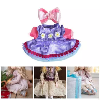 2 шт. Модное платье для кукол Daisy с заколкой-бантом, аксессуары для одежды ручной работы для девочки ростом 15 дюймов