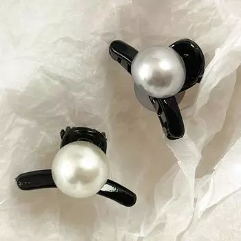2 шт. модные изысканные жемчужные мини-заколки для волос для женщин и девочек, милые жемчужные заколки-акулы, универсальные простые аксессуары для волос, подарки белый