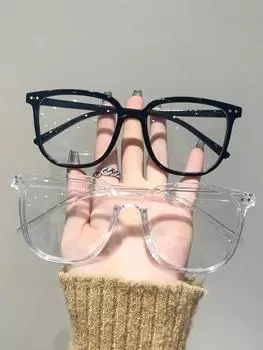 2 шт. модные квадратные пластиковые очки с защитой от синего света для повседневного чтения в офисе, защиты глаз.