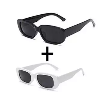 2 шт., модные квадратные солнцезащитные очки в маленькой оправе, мужские солнцезащитные очки в стиле ретро, анти-УФ-защитные очки для путешествий, рыбалки и пешего туризма