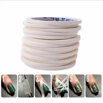 2 шт. модные насадки для дизайна ногтей DIY защищают малярные ленты полосатой линией наклейки декор