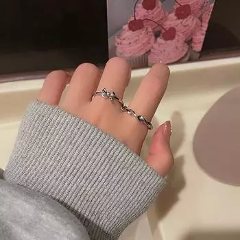 2 шт. Модные простые кольца с бантом, комплект из золотого и серебряного металлического сплава, круглое отверстие, женское кольцо на палец для девушки, леди, вечеринки, свадьбы, подарков золотой