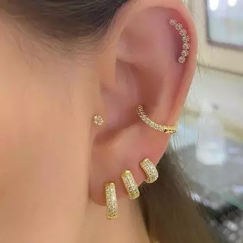 2 шт. модные серьги-гвоздики золотого и серебряного цвета с кристаллами циркония для женщин, маленькие круглые серьги-гвоздики, корейские ювелирные изделия