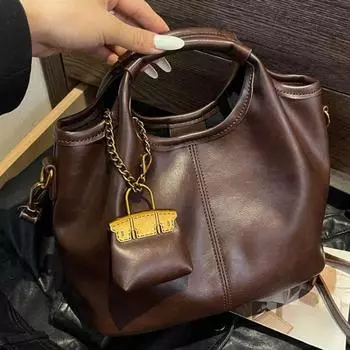 2 шт. модный дизайн большие сумки через плечо женские сумки-тоут и кошельки 2025 новые веганские кожаные женские дорожные сумки для работы и офиса серый