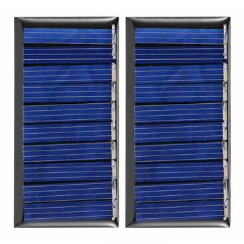 2 шт. Модуль солнечной батареи 5 В 50 мА Поликристаллический силиконовый солнечная панель зарядное устройство QDE