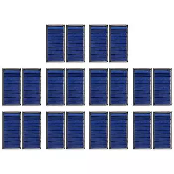 2 шт. Модуль солнечной батареи 5 В 50 мА Поликристаллический силиконовый солнечная панель зарядное устройство