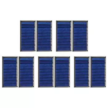 2 шт. Модуль солнечной батареи 5 В 50 мА Поликристаллический силиконовый солнечная панель зарядное устройство QDE