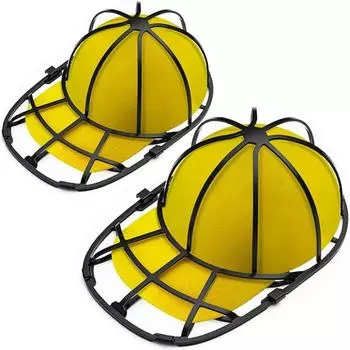 2 шт., моечная машина для бейсболок, каркас для стиральной машины, каркас для мойки бейсболок, держатель для чистящего средства для шляп, защитный чехол для посудомоечной машины чёрный