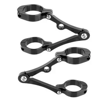 2 шт. мощные зажимы для фар, высокопрочные, практичные, прочные держатели для фар 39-41 мм серебряный