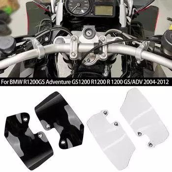 2 шт. мотоциклетные боковые дефлекторы для лобового стекла и ручного щитка для BMW R1200GS Adventure GS1200 R1200 R 1200 GS/ADV 2004-2012 прозрачный