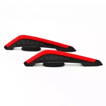 2 шт. мотоциклетные фиксированные передние обтекатели с декоративной наклейкой, аэродинамический комплект крыльев, передние боковые спойлеры чёрный