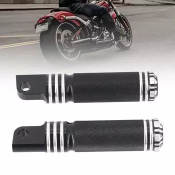 2 шт. мотоциклетные круглые колышки с ЧПУ, верхняя часть цветка, три черные модифицированные подножки для XL883