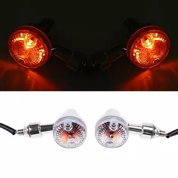 2 шт. мотоциклетные круглые светодиодные указатели поворота, задний мигающий фонарь, супер яркая лампа 12 В, мигающие фонари, универсальные аксессуары