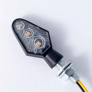 2 шт. мотоциклетные мини светодиодные указатели поворота янтарные плавные направленные сигнальные лампы Intermitentes Moto аксессуары для мотоциклов прозрачный