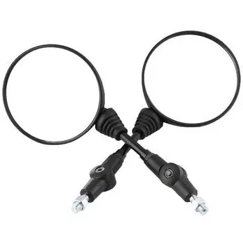 2 шт. мотоциклетные модифицированные складные зеркала заднего вида круглые боковые зеркала для Kawasaki KLX250 KL250