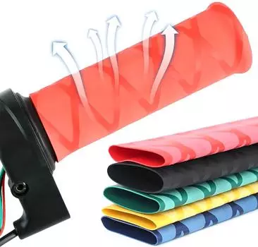 2 шт. мотоциклетные нескользящие термоусадочные резиновые перчатки для руля универсальные мотокроссовые велосипедные аксессуары для мотоциклов 5 цветов