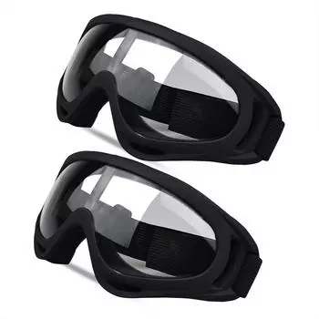 2 шт. мотоциклетные очки, очки для мотокросса, езда на велосипеде, силовые виды спорта, очки для квадроциклов, защита от ультрафиолета, противотуманные гоночные очки для мужчин, женщин, молодежи