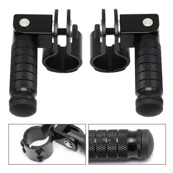 2 шт. Мотоциклетные подножки Аксессуары M8 Монтажный болт Педальная доска Алюминиевый сплав чёрный