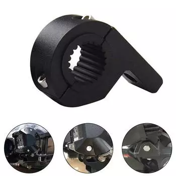 2 шт. мотоциклетные светодиодные фонарики зажимы кронштейны трубный зажим комплект для крепления противотуманных фар мотоцикла аксессуары для мотоцикла черный