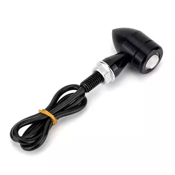 2 шт. мотоциклетный светодиодный указатель поворота мини-пуля мото янтарный мигающий световой индикатор светодиодный сигнальный фонарь для кафе гонщик