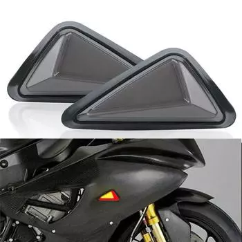 2 шт. Мотоциклетный треугольный светодиодный указатель поворота/индикаторный свет, стоп-сигнал, заподлицо для Yamaha Honda