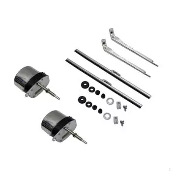 2 шт. Мотор стеклоочистителя переднего стекла, комплект для лобового стекла, универсальная замена из нержавеющей стали