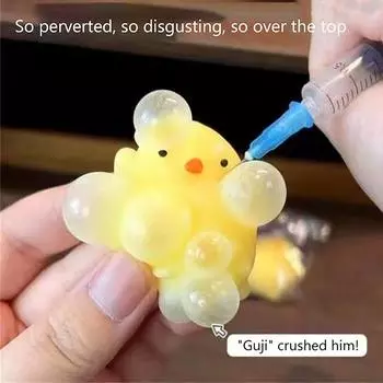 2 шт. мягкая игрушка цыпленок сжимающая пузыри игрушка-фиджет игрушка антистресс игрушка для вечеринки