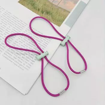 2 шт. Мягкие регулируемые эластичные спортивные резинки Простой стиль Резинка для волос Эластичный держатель для хвоста Резинки для волос Аксессуары для волос