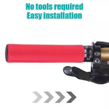 2 шт. мягкие силиконовые ручки для велосипедного руля, наружные ручки для горного велосипеда, шоссейные, губчатые, противоскользящие, прочные, поддерживающие, велосипедная часть 13CM зелёный