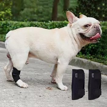 2 шт. Мягкий чехол для защиты от артрита у собак, регулируемый бандаж для ног собак, поддерживающий бандаж для восстановления после травм XL