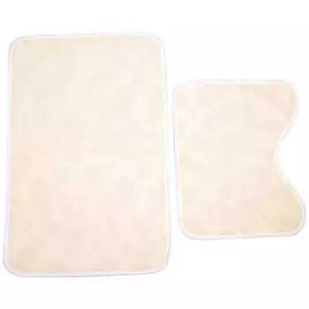 2 шт. мягкий хлопковый коврик для ванной, туалет, нескользящий, моющийся, набор ковриков для пола