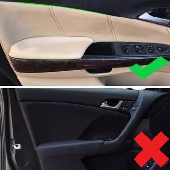 2 шт., мягкий кожаный чехол на дверной подлокотник для Honda Accord 8th Gen 2008 2009 2010 2011 2012, автомобильный дверной подлокотник, панель, наклейка